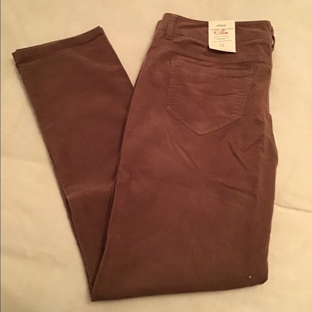 Tommy Hilfiger Misses Size 14 Slim Corduroy Pants